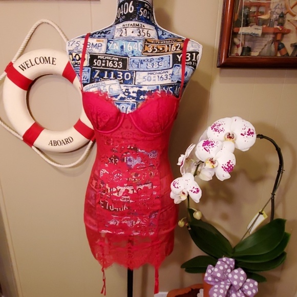 NWOT☆Stephanie Eyelash Lace Chemise - Picture 4 of 8